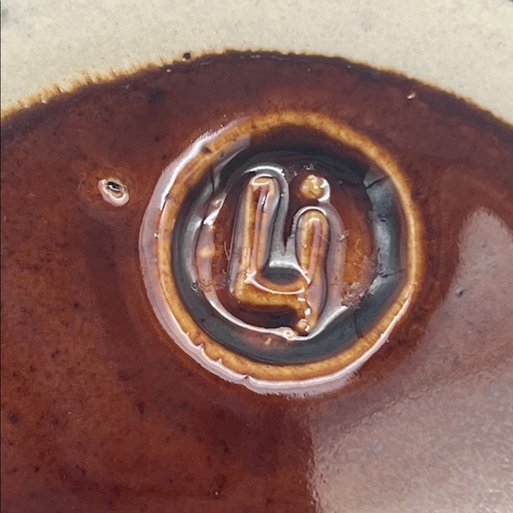 Hermitage Pottery Brown Drip Glaze Lamp Styled Finger Candle Holder 221157 - Picture 8 of 13